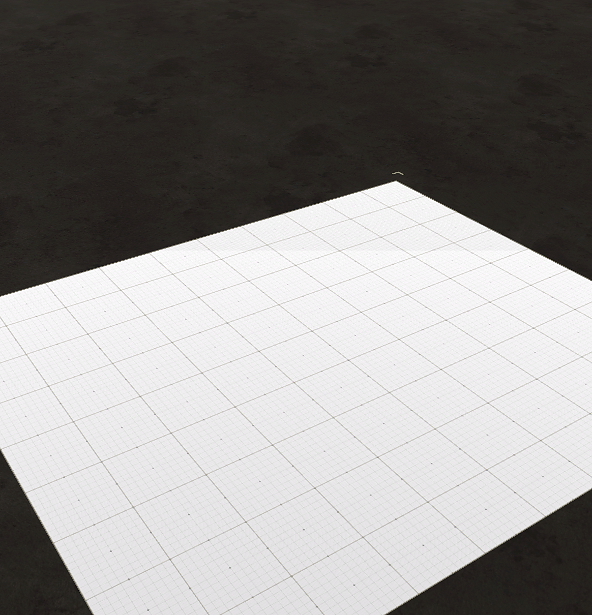 Asset Importer grid viewed from the invisible side of the portal mesh